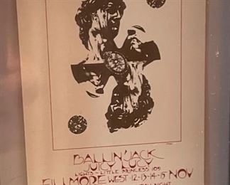 The Kinks Elton John Tickets Trio Framed 13x17 HxWxD