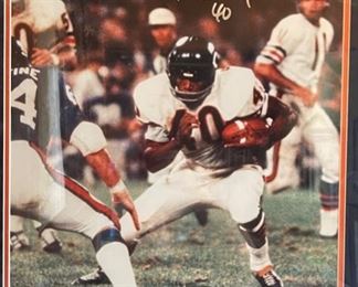 Gale Sayers Chicago Bears Signed 16x20 Photo GTSM Hologram Autograph w/ COA Frame; 30x 25.5. Image; 19 1/4 x 15 1/4 HxWxD