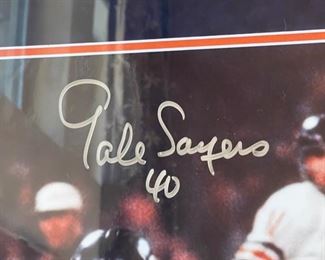 Gale Sayers Chicago Bears Signed 16x20 Photo GTSM Hologram Autograph w/ COA Frame; 30x 25.5. Image; 19 1/4 x 15 1/4 HxWxD