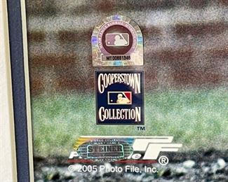 Ernie Banks Chicago Cubs Signed 16x20 Photo Autograph w/ COA Frame; 26 1/4 x 22. HxWxD
