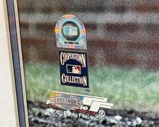 Ernie Banks Chicago Cubs Signed 16x20 Photo Autograph w/ COA Frame; 26 1/4 x 22. HxWxD