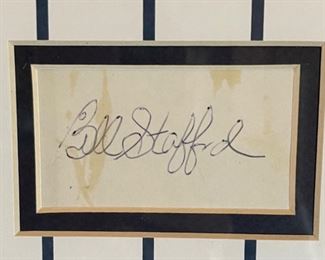 1961 New York Yankees Signature Collage Photo Autograph w/ COA Mickey Mantle Yogi Berra Frame; 37 x 35 HxWxD