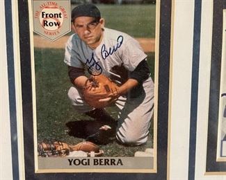 1961 New York Yankees Signature Collage Photo Autograph w/ COA Mickey Mantle Yogi Berra Frame; 37 x 35 HxWxD