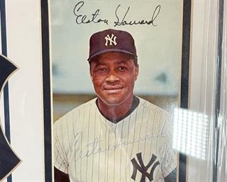 1961 New York Yankees Signature Collage Photo Autograph w/ COA Mickey Mantle Yogi Berra Frame; 37 x 35 HxWxD