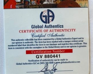 1961 New York Yankees Signature Collage Photo Autograph w/ COA Mickey Mantle Yogi Berra Frame; 37 x 35 HxWxD