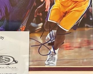 Steve Nash Phoenix Suns Signed Photo Autograph w/ COA Frame; 17.25 x 14.25 HxWxD