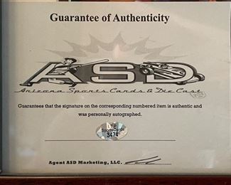 Steve Nash Phoenix Suns Signed Photo Autograph w/ COA Frame; 17.25 x 14.25 HxWxD