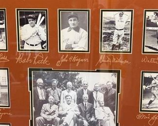 13 Hall of Fame Inductees MLB Framed Picture Collage Frame; 27.5 x 23.5 HxWxD