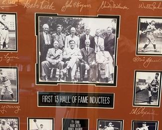 13 Hall of Fame Inductees MLB Framed Picture Collage Frame; 27.5 x 23.5 HxWxD