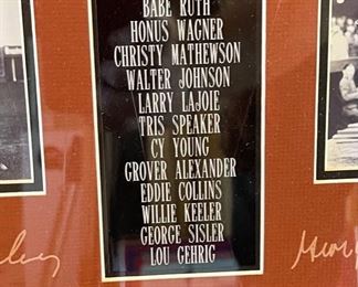 13 Hall of Fame Inductees MLB Framed Picture Collage Frame; 27.5 x 23.5 HxWxD