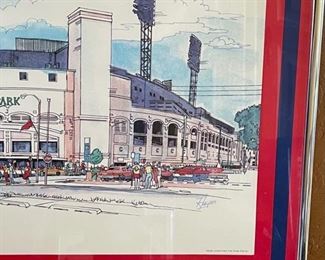75th Anniversary Comiskey Park White Sox Framed Print Framed; 18.5 x 24.5 HxWxD
