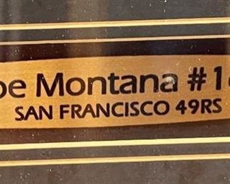 Joe Montana #16 San Francisco 49rs Framed Photo Frame; 18x 14.5 HxWxD
