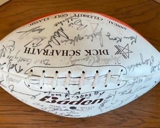 Dick Schafrath Celebrity Golf Outing Singed Football Full Size
