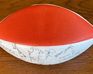 Dick Schafrath Celebrity Golf Outing Singed Football Full Size