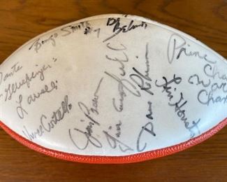 Dick Schafrath Celebrity Golf Outing Singed Football Full Size