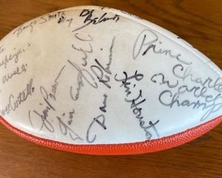 Dick Schafrath Celebrity Golf Outing Singed Football Full Size