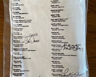 Dick Schafrath Celebrity Golf Outing Singed Football Full Size