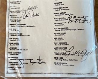 Dick Schafrath Celebrity Golf Outing Singed Football Full Size