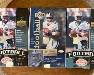 3 1990s Boxes Upper Deck Football Cards 1997 1998