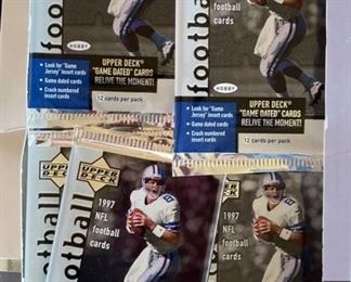 3 1990s Boxes Upper Deck Football Cards 1997 1998