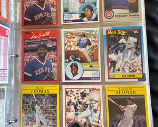 270+ MLB Hall of Farmer Baseball Cards in binder 11.5x12.5x2.5 HxWxD