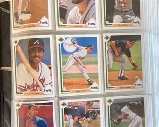 500+ Baseball Cards 1990s Team sets in binder 11.5x12.5x2.5 HxWxD