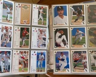 500+ Baseball Cards 1990s Team sets in binder 11.5x12.5x2.5 HxWxD