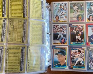 500+ Baseball Cards 1990s Team sets in binder 11.5x12.5x2.5 HxWxD