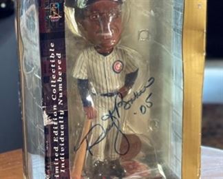 Dusty Baker Chicago Cubs Signed Bobblehead 10x5.75x5in HxWxD