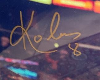 Kobe Bryant Signed Photo Frame: 26x22in. Image: 19.25x15.25in HxWxD