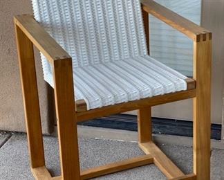 Laurent Teak Counter Height Chair Stool All-weather Wicker 42 x 25.5 x 25.25 Seat height; 24.5 HxWxD