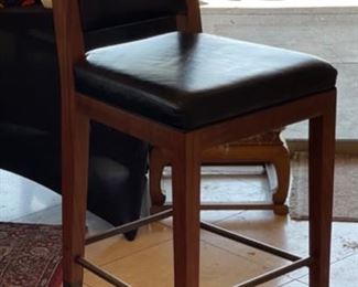 Single Counter Height Padded Chair 46x19.5x19.5in seat: 31.5in HxWxD