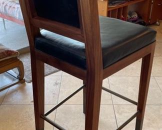 Single Counter Height Padded Chair 46x19.5x19.5in seat: 31.5in HxWxD