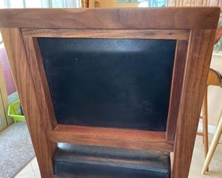 Single Counter Height Padded Chair 46x19.5x19.5in seat: 31.5in HxWxD