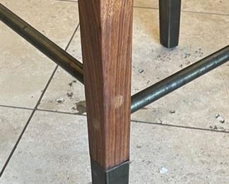 Single Counter Height Padded Chair 46x19.5x19.5in seat: 31.5in HxWxD