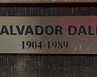 Signed Salvador Dali L'hirondelle Lithograph The Swallow Litho Frame: 28.5x35.5. Image: 18.75x25.5in HxWxD