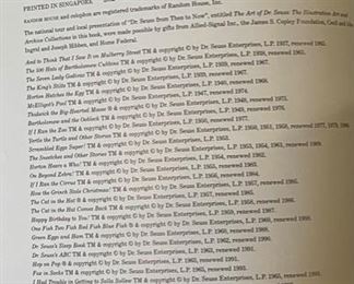 The Art of Dr. Suess. A Retrospective. Theodor Seuss Geisel. 2002 HC. Rare book 12.5x9.25