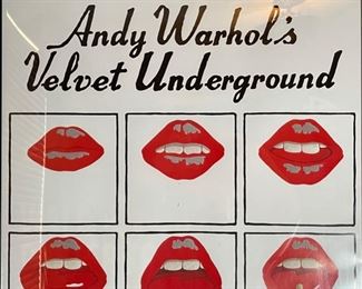 Andy Warhol's Velvet Underground Poster Framed 37.5x25.5in HxWxD
Andy Warhol's Velvet Underground Poster Framed 37.5x25.5in HxWxD