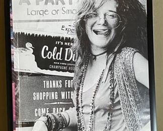 Janis Joplin Framed Poster 37.5x25.5in