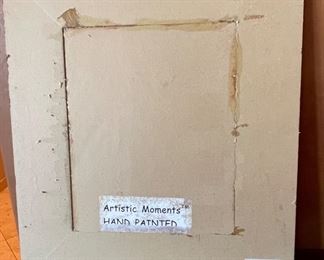 Artistic Moments Hand Painted Rustic Frame Mirror 32x28.5x1.5 HxWxD