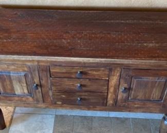 Rustic Mesquite Sideboard Buffet 33x54x18.25 HxWxD