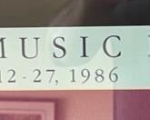 Ed Mell 1986 Grand Canyon Chamber Music Festival Framed Poster 30x41in