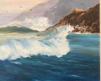 Lois Moutz Original Art Ocean Waves 16 x 20 HxWxD