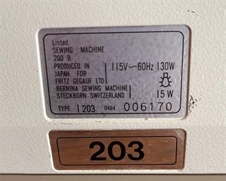 Bernina Bernette 200 B Serger Sewing Machine 11x12x8in HxWxD