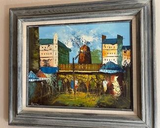 Original Art Keeton painting Frame: 24x28in HxWxD