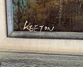 Original Art Keeton painting Frame: 24x28in HxWxD
