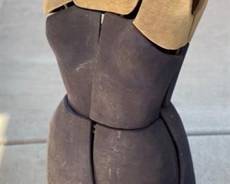 Antique Adjustable Dress Form Mannequin 32x15x11in HxWxD