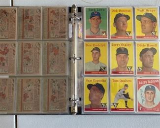55+ Topps Baseball cards 1960s-1980s 11.5x10in