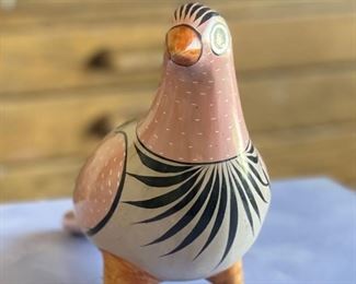 Jimon Mexico Tonala Jalisco Pottery Ceramic Bird	7x4x9in	HxWxD