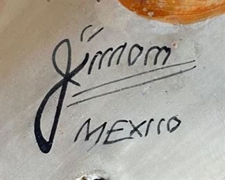 Jimon Mexico Tonala Jalisco Pottery Ceramic Bird	7x4x9in	HxWxD